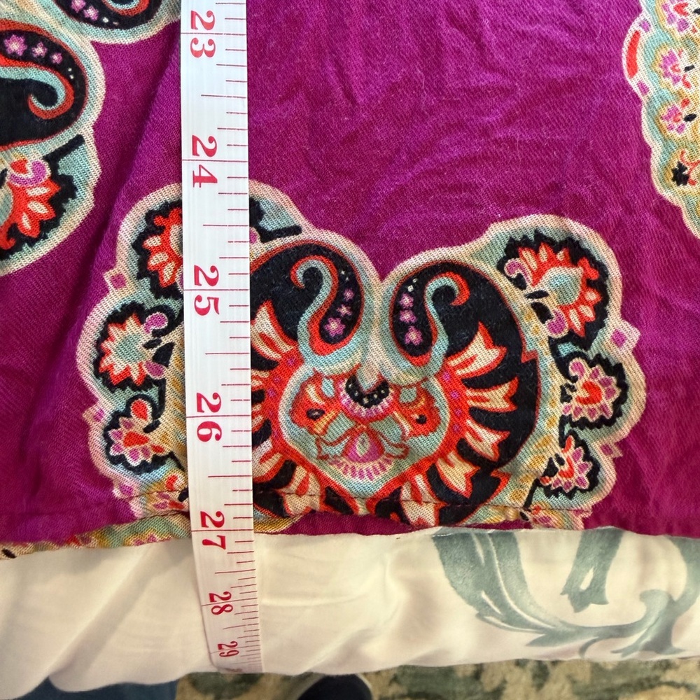 Natori Women's Floral Print Lounge Wear Top/Pants - Purple (Large) - Picture 14 of 15